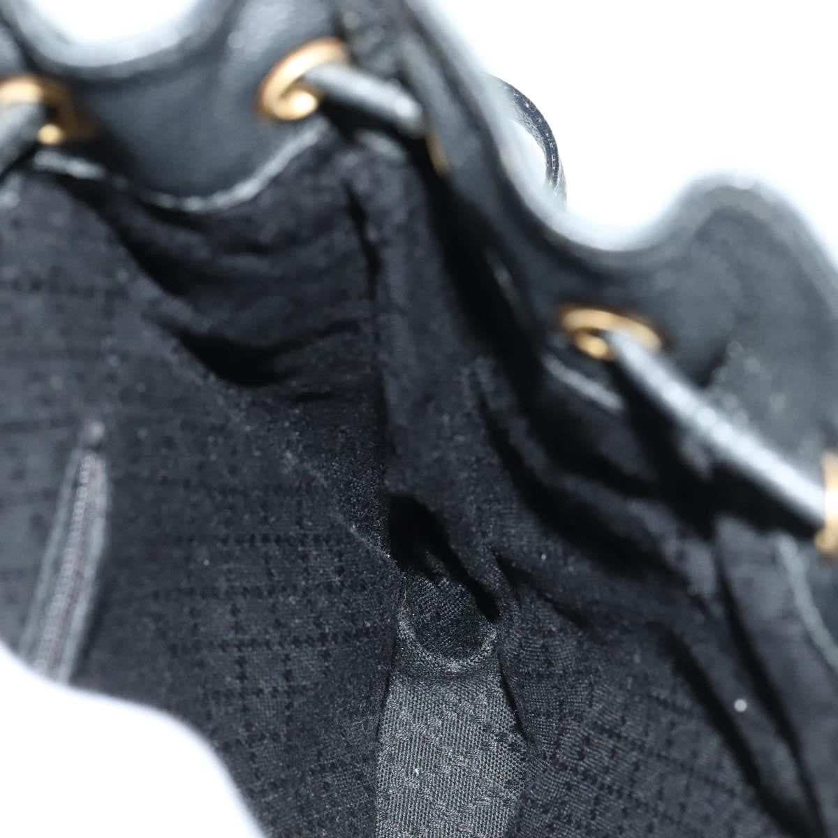 Gucci Gucci bamboo backpack daim, Black, Suede, Backpack