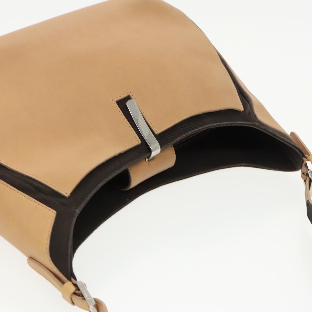 Bally Vintage Shoulder Bag Leather, BEIGE, LEATHER, Shoulder bag