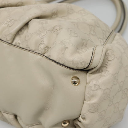 Gucci D-Ring Tote Guccissima Leather, WHITE, LEATHER, Tote bag