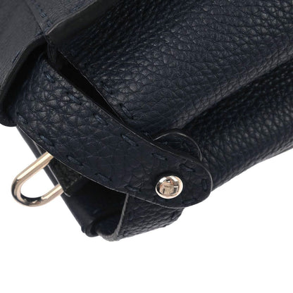 Fendi Selleria Peekaboo Fit Bag Leather, NAVY, LEATHER, Handbag