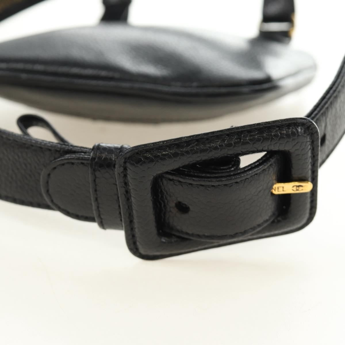 Chanel Vintage Timeless Belt Bag Caviar, Black, Leather, Clutch