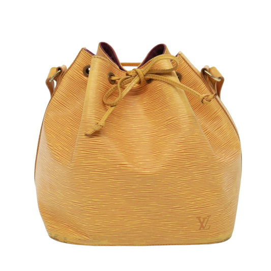 Louis Vuitton Petit Noe Handbag Epi Leather, YELLOW, LEATHER, Handbag