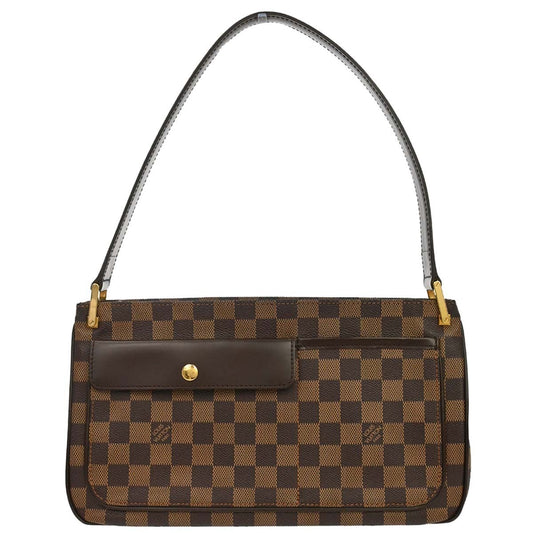 Louis Vuitton Aubagne Bag Damier, Brown, Canvas, Handbag