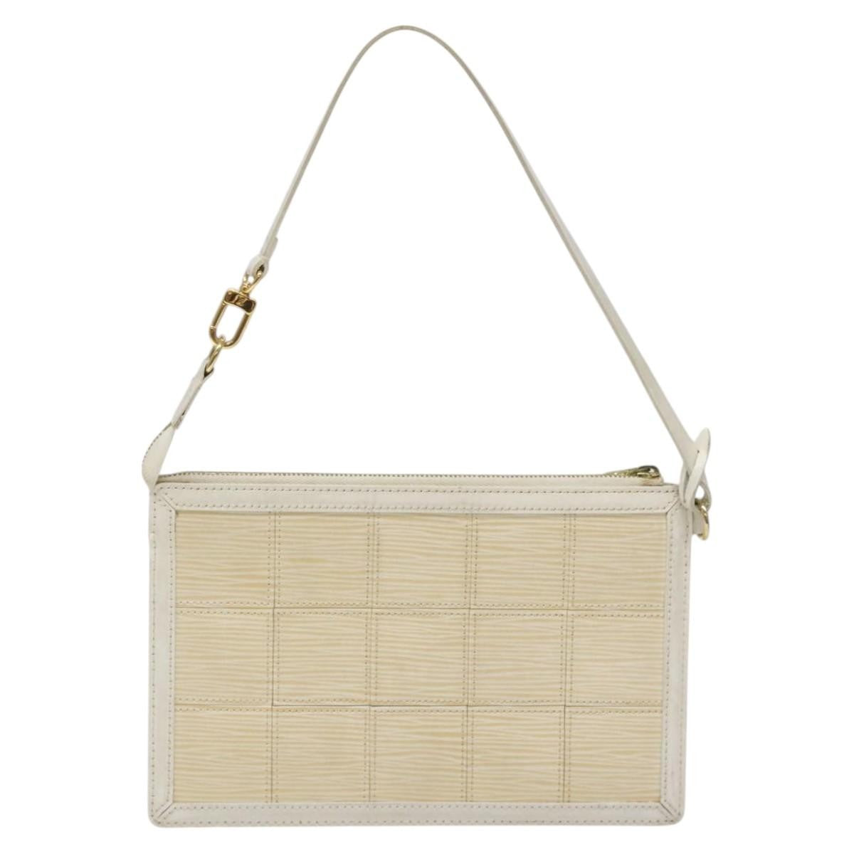 Louis Vuitton Delmonico Pochette Stretch Epi Leather, Beige, Leather, Clutch