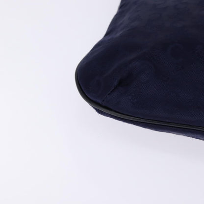Celine C Sulky Handbag Canvas, NAVY, CANVAS, Handbag
