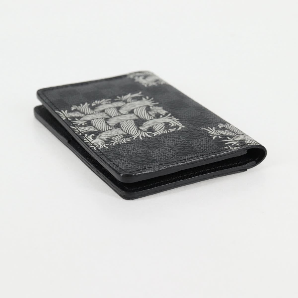 Louis Vuitton Pocket Organizer Limited Edition Nemeth Damier Graphite, BLACK, CANVAS, Clutche & pouche