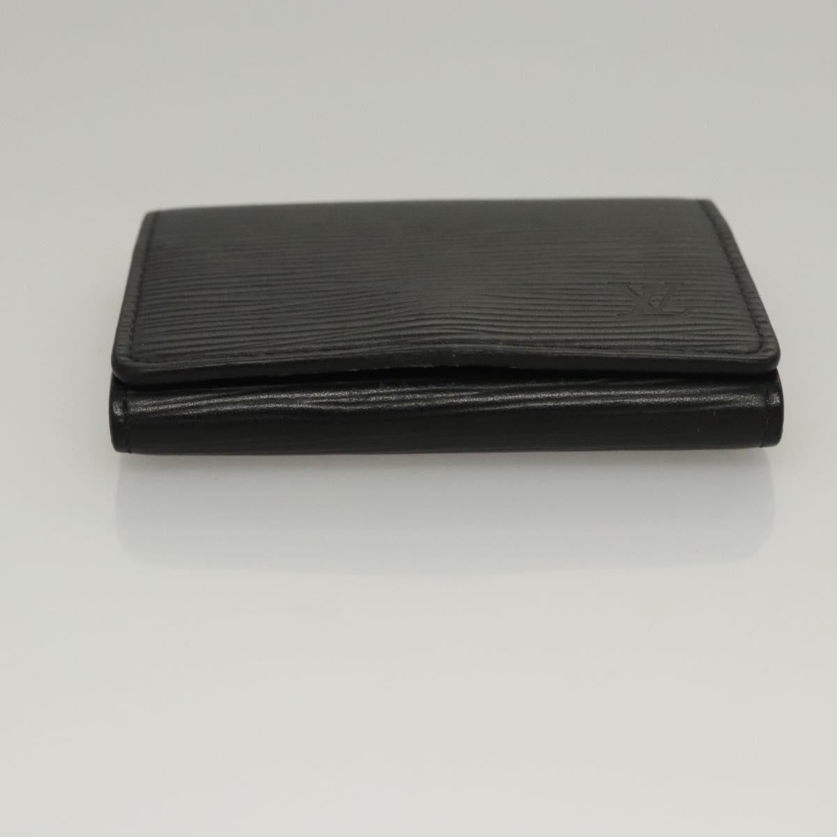 Louis Vuitton Envelope Business Card Holder Epi Leather, BLACK, LEATHER, Card Holders