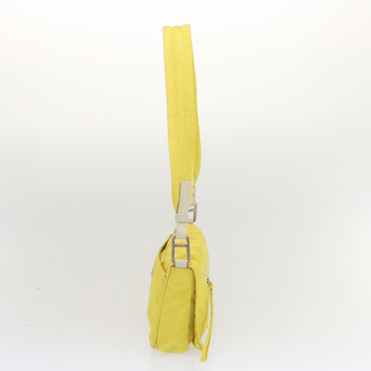 Prada Vintage Shoulder Bag Tessuto, Yellow, Nylon, Shoulder Bag