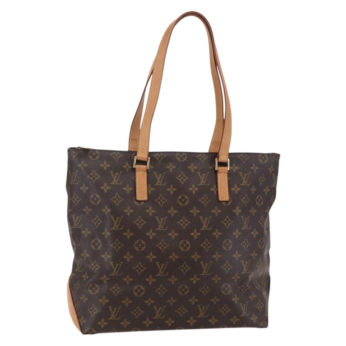 Louis Vuitton Cabas Mezzo Monogram Canvas, BROWN, CANVAS, Tote bag