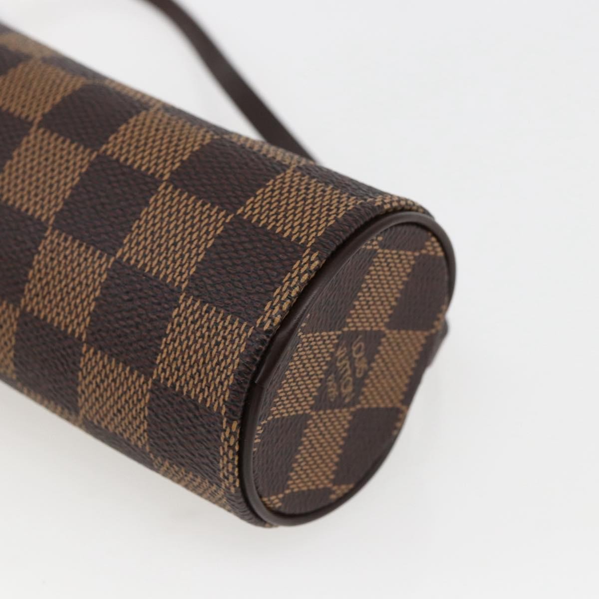 Louis Vuitton Papillon Pochette Damier, Brown, Canvas, Clutch