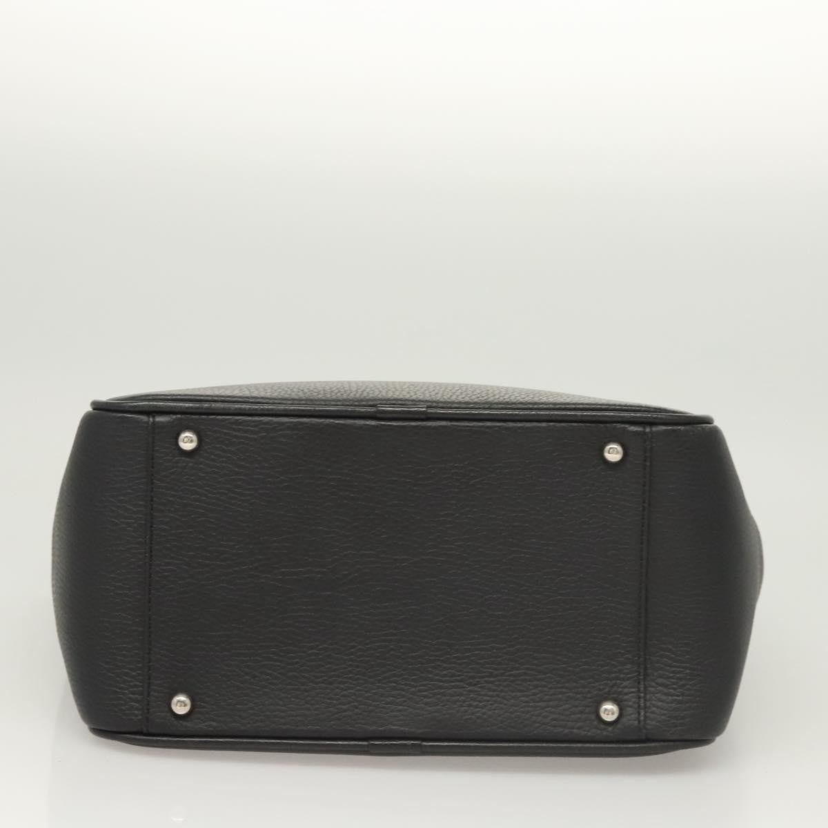 Burberry Vintage Handbag Leather, BLACK, LEATHER, Handbag