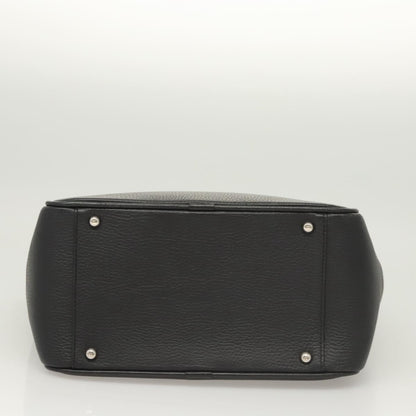 Burberry Vintage Handbag Leather, BLACK, LEATHER, Handbag
