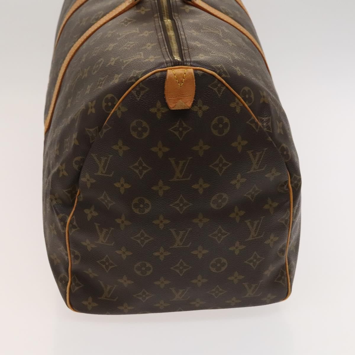 Louis Vuitton Keepall Bag Monogram Canvas, BROWN, CANVAS, Travel bag