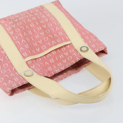 Bvlgari Logomania Handbag Canvas, PINK, CANVAS, Handbag