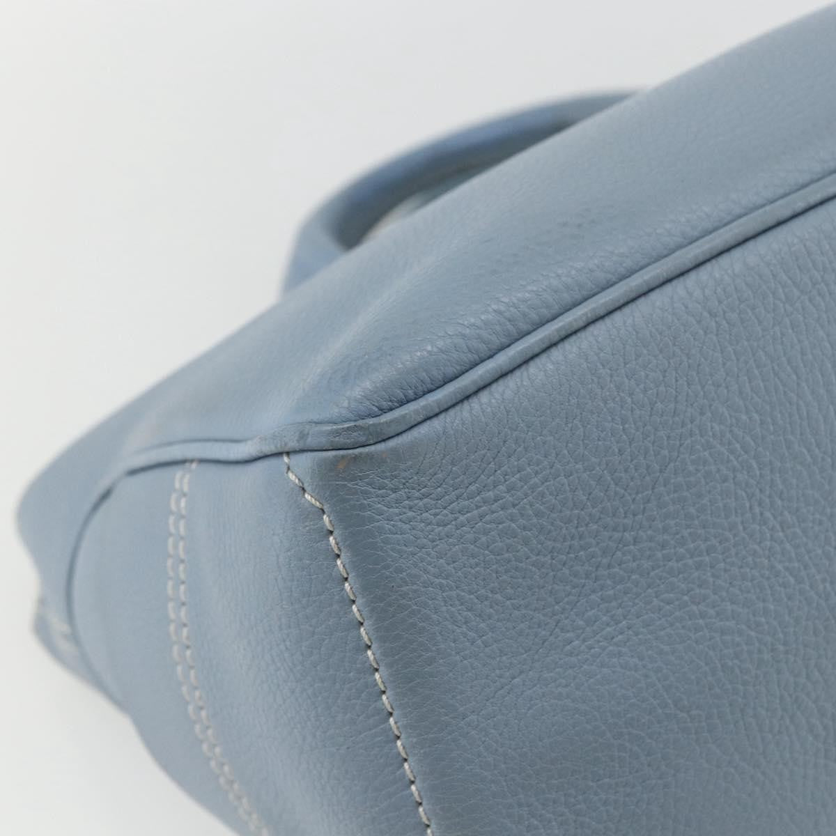 Celine Boogie Satchel Leather, BLUE, LEATHER, Handbag