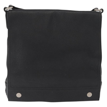 Bally Vintage Shoulder Bag Leather, BLACK, LEATHER, Shoulder bag