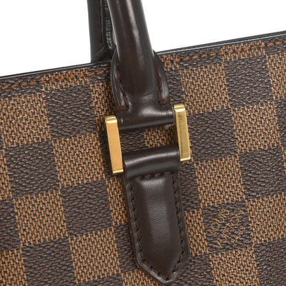Louis Vuitton Venice Sac Plat Bag Damier, BROWN, CANVAS, Tote bag