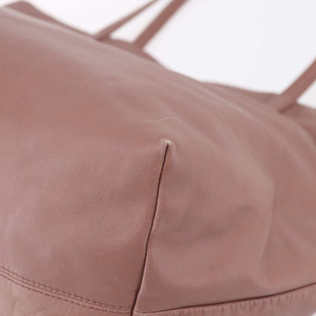 Loewe Vintage Anagram Tote Leather, PINK, LEATHER, Tote bag