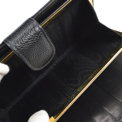 Chanel Timeless CC French Wallet Caviar, BLACK, LEATHER, Wallets