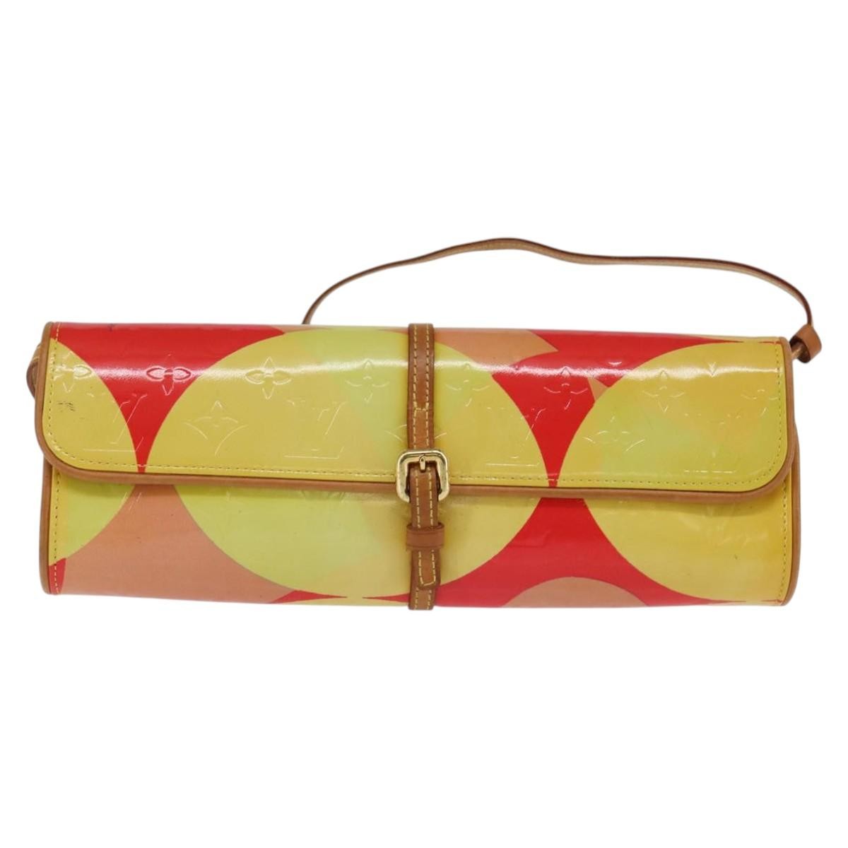 Louis Vuitton Fleurs Pochette Printed Monogram Vernis, MULTICOLOUR, PATENT_LEATHER, Clutche & pouche