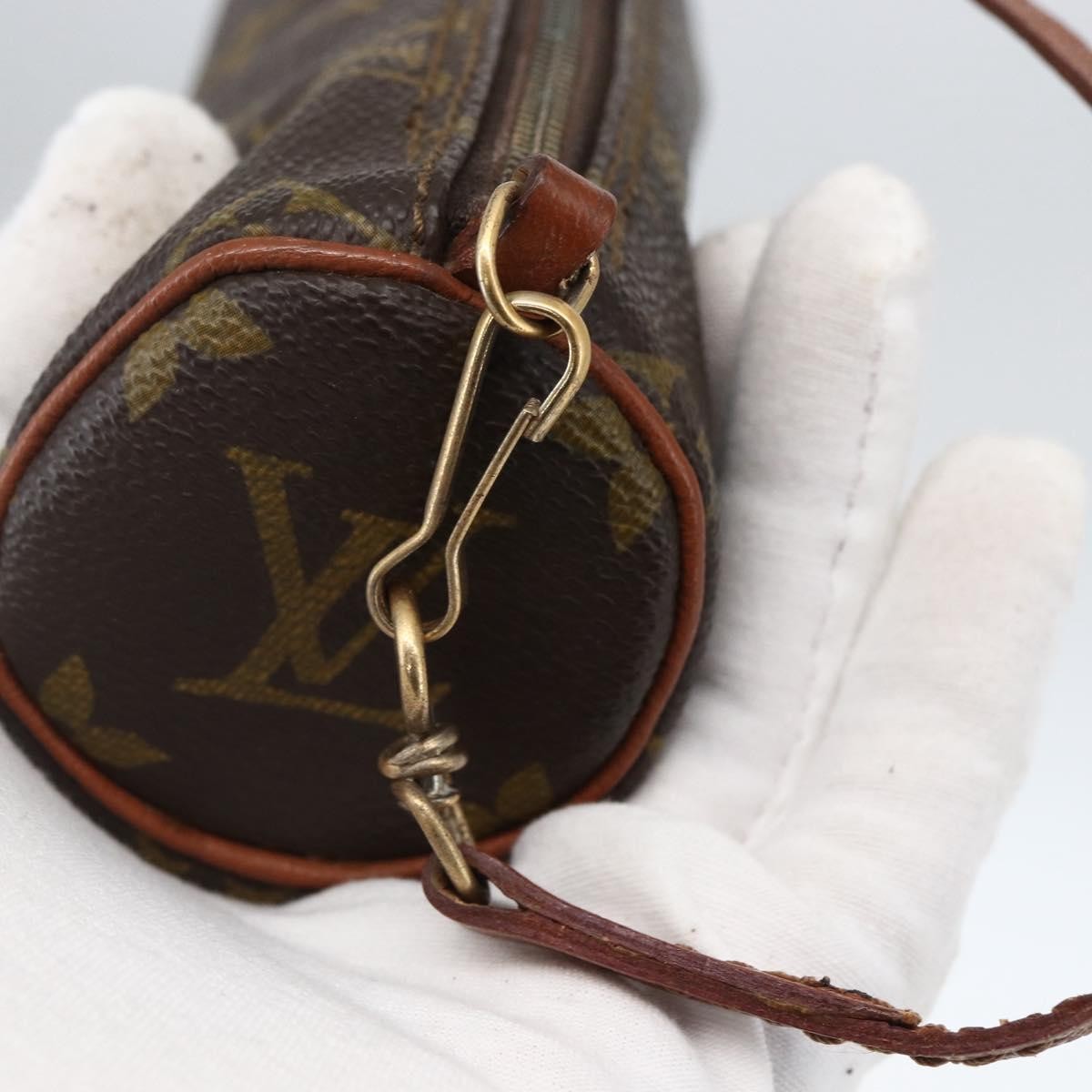 Louis Vuitton Papillon Pochette Monogram Canvas, BROWN, CANVAS, Clutche & pouche