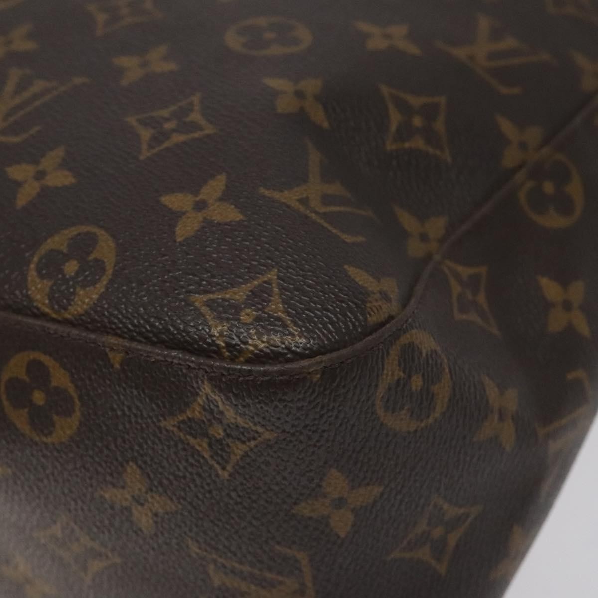 Louis Vuitton Looping Handbag Monogram Canvas, BROWN, CANVAS, Handbag