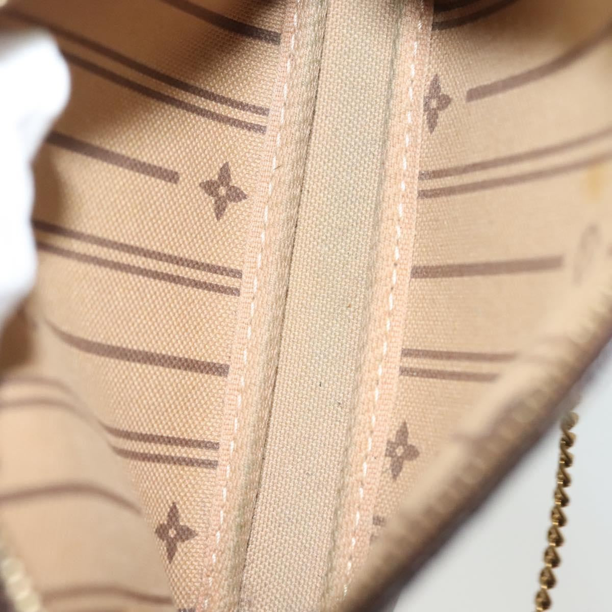 Louis Vuitton Pochette Accessoires Monogram Canvas, BROWN, CANVAS, Clutche & pouche