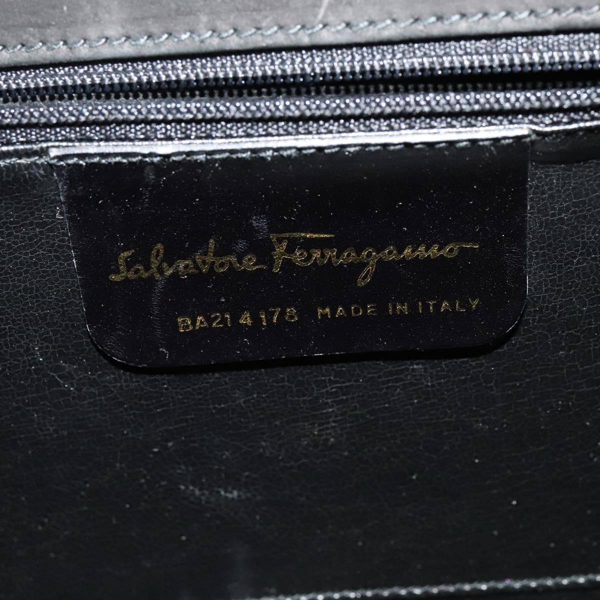 Salvatore Ferragamo Convertible Vara Bow Tote Suede, BLACK, SUEDE, Handbag