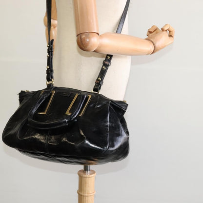 Chloe Ethel Handbag Leather, BLACK, LEATHER, Handbag