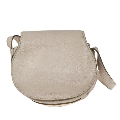 Chloe Marcie Crossbody Bag Leather, BEIGE, LEATHER, Shoulder bag