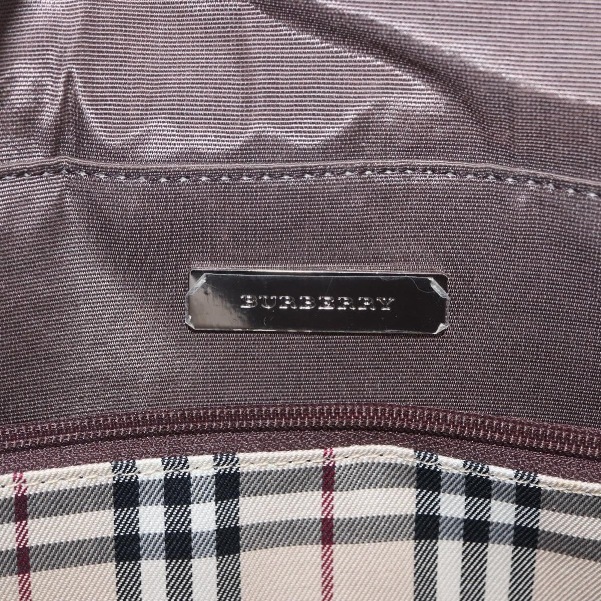 Burberry Vintage Handbag Leather, BROWN, LEATHER, Handbag