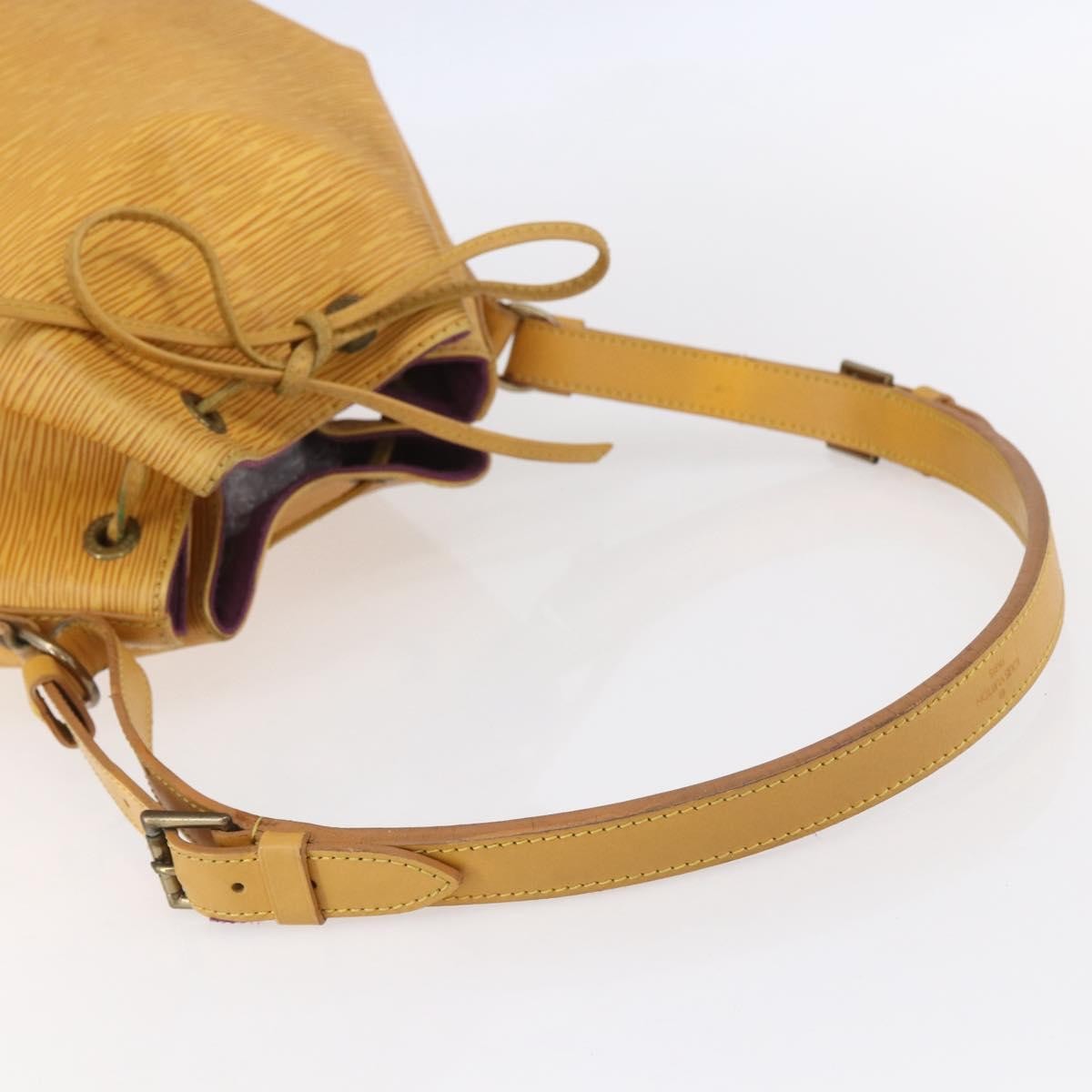Louis Vuitton Petit Noe Handbag Epi Leather, YELLOW, LEATHER, Shoulder bag