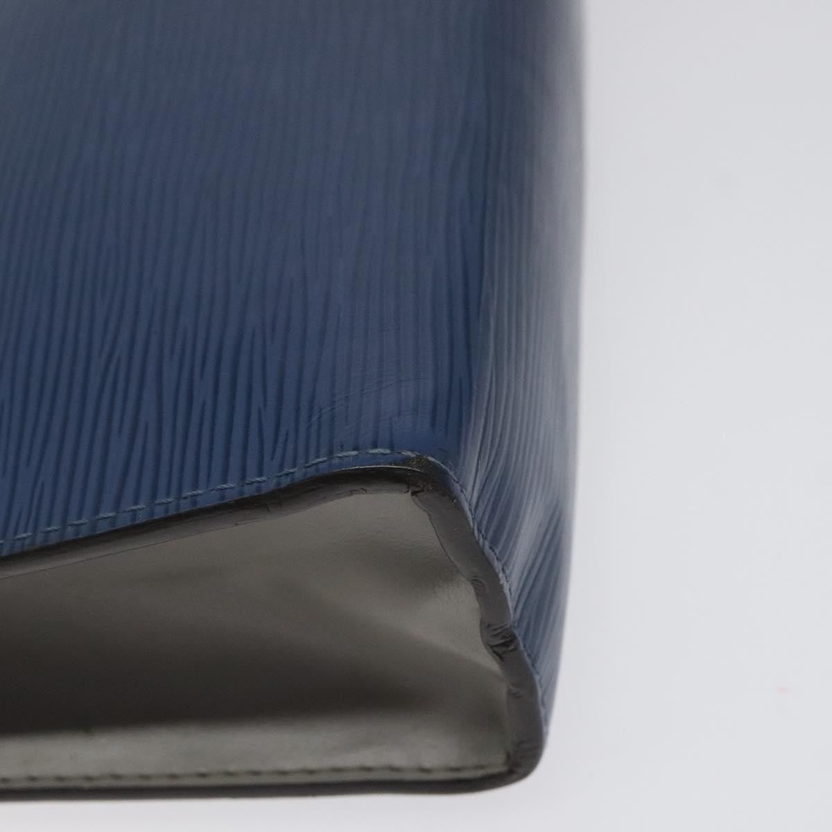 Louis Vuitton Pochette Voyage Epi Leather with Damier Graphite, BLUE, LEATHER, Clutche & pouche