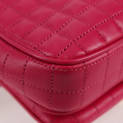 Celine C Bag Quilted Leather, PINK, LEATHER, Handbag