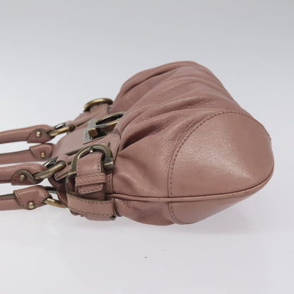 Salvatore Ferragamo Marisa Satchel Leather, PINK, LEATHER, Handbag