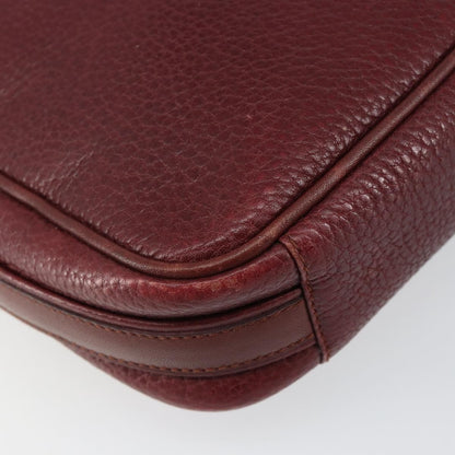cartier Tasseled Must de Cartier Crossbody Bag Leather, BURGUNDY, LEATHER, Shoulder bag