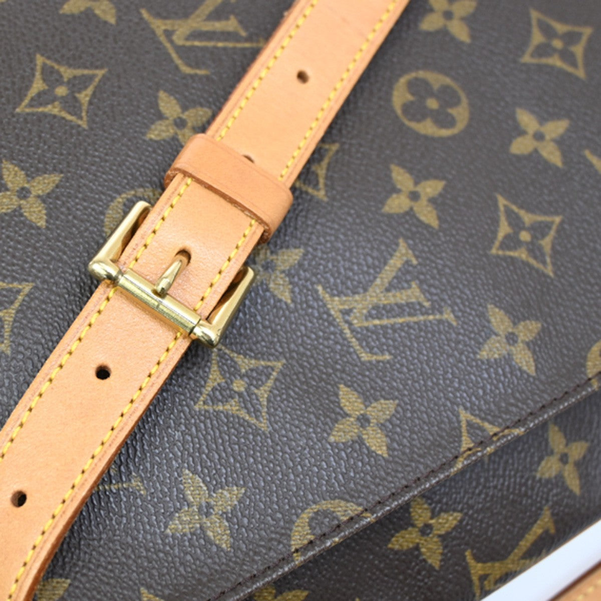 Louis Vuitton Musette Handbag Monogram Canvas, BROWN, CANVAS, Shoulder bag