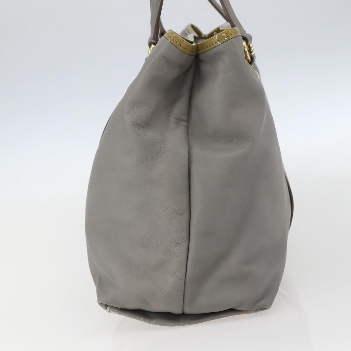Salvatore Ferragamo Vala tote Leather, GRAY, LEATHER, Tote bag