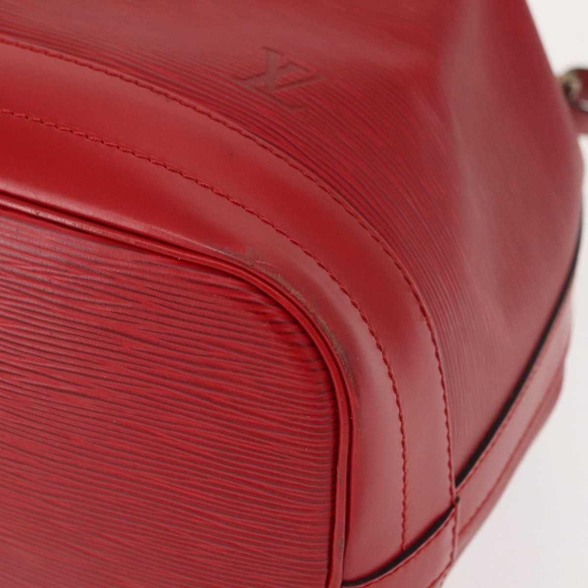Louis Vuitton Noe Handbag Epi Leather, RED, LEATHER, Shoulder bag