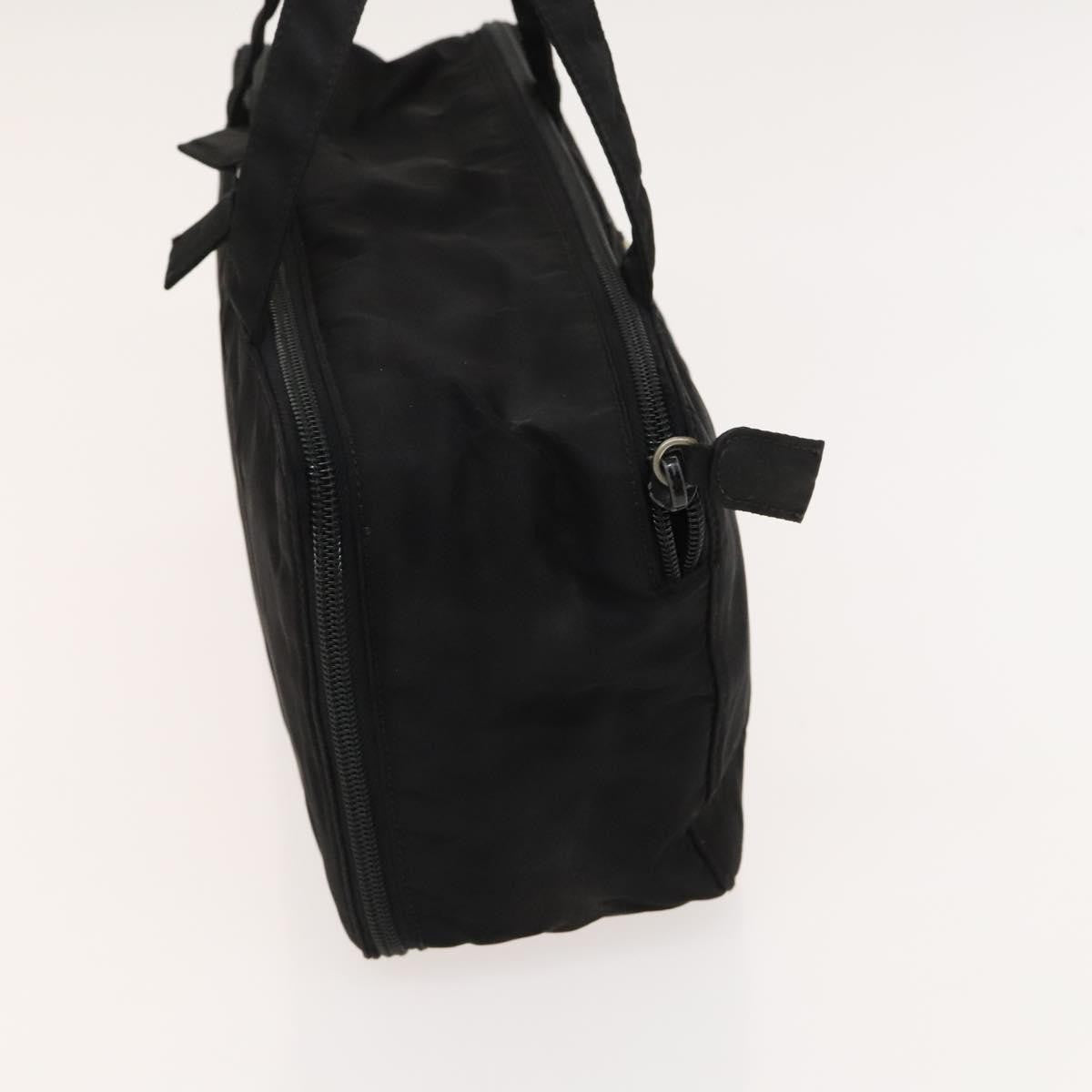 Prada Vintage Zip Handbag Tessuto, BLACK, NYLON, Handbag