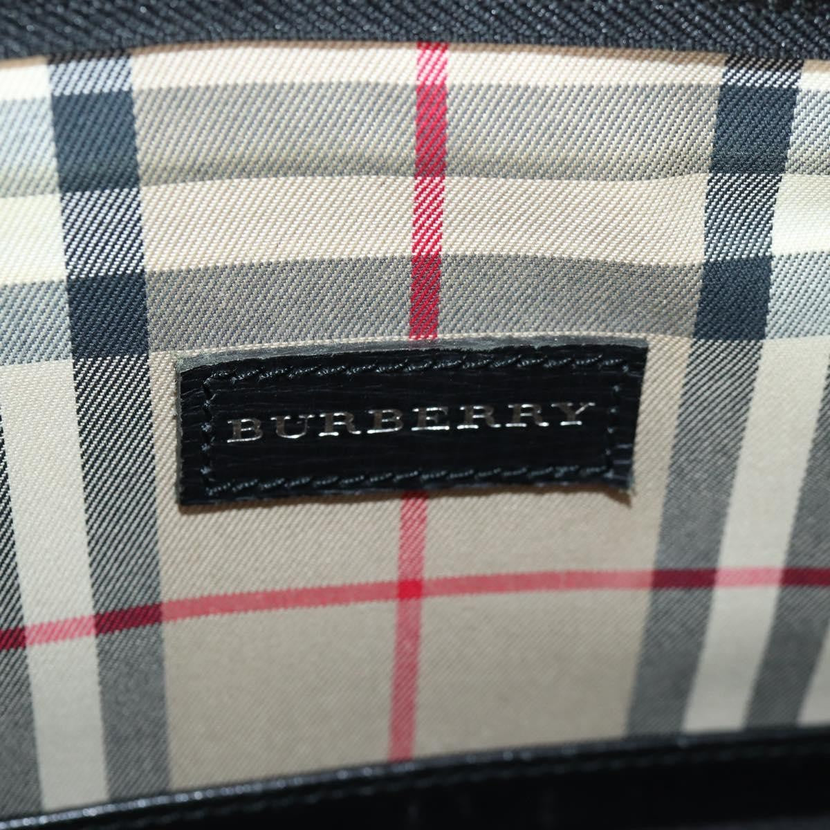 Burberry BUSINESS BAG BLACK LEATHER, BLACK, LEATHER, Briefcase