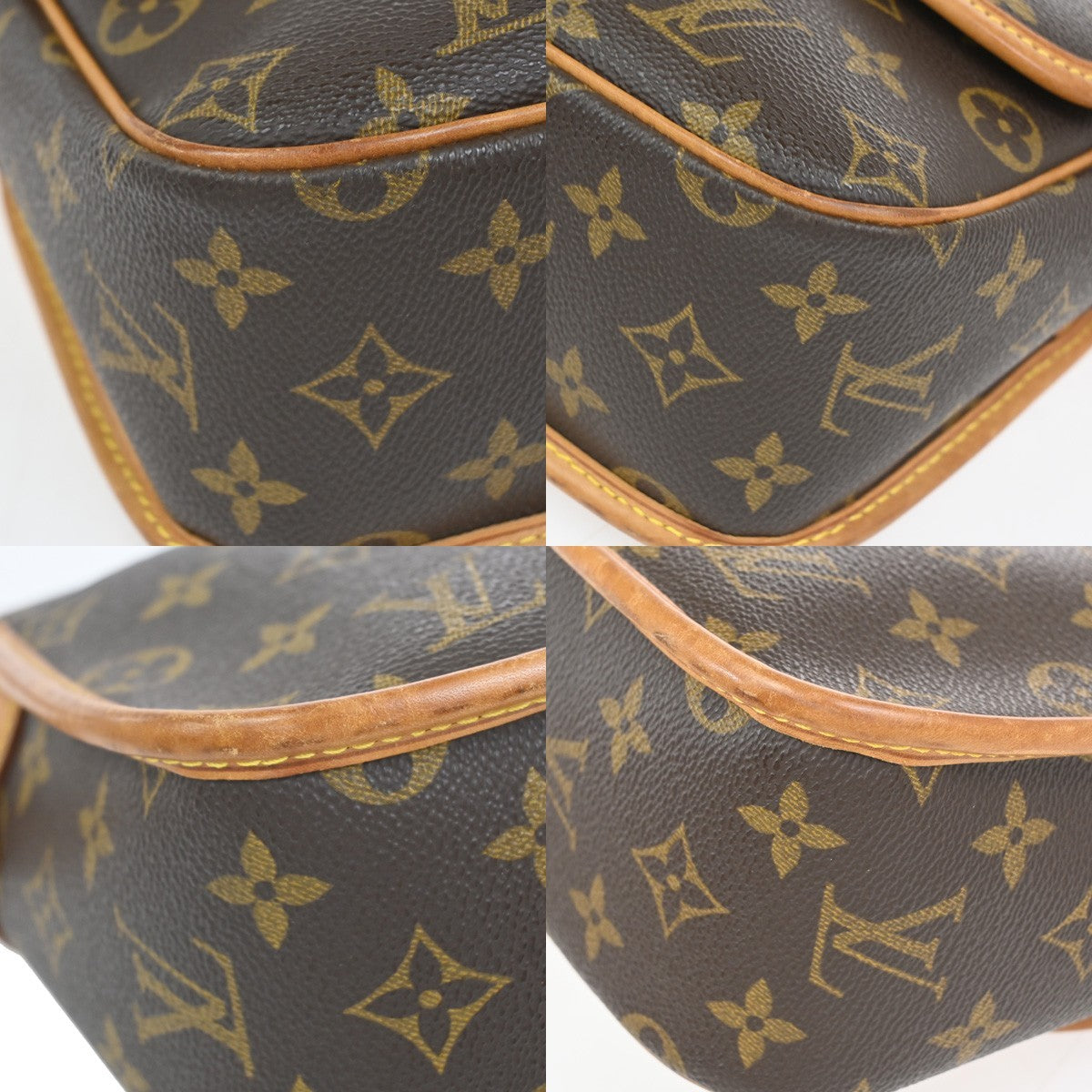 Louis Vuitton Sologne Handbag Monogram Canvas, Brown, Leather, Shoulder Bag