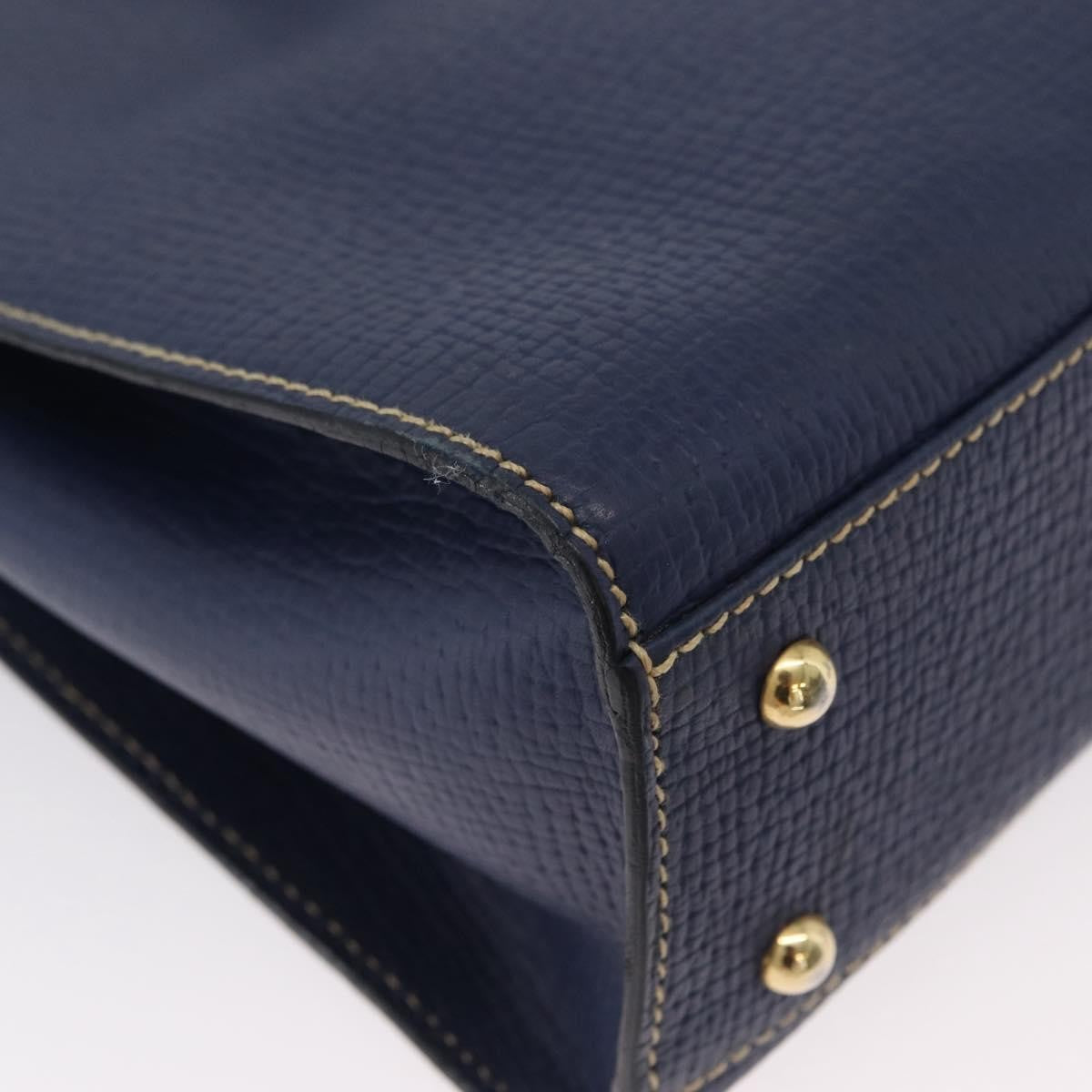 Loewe Vintage Shoulder Bag Leather, NAVY, LEATHER, Shoulder bag