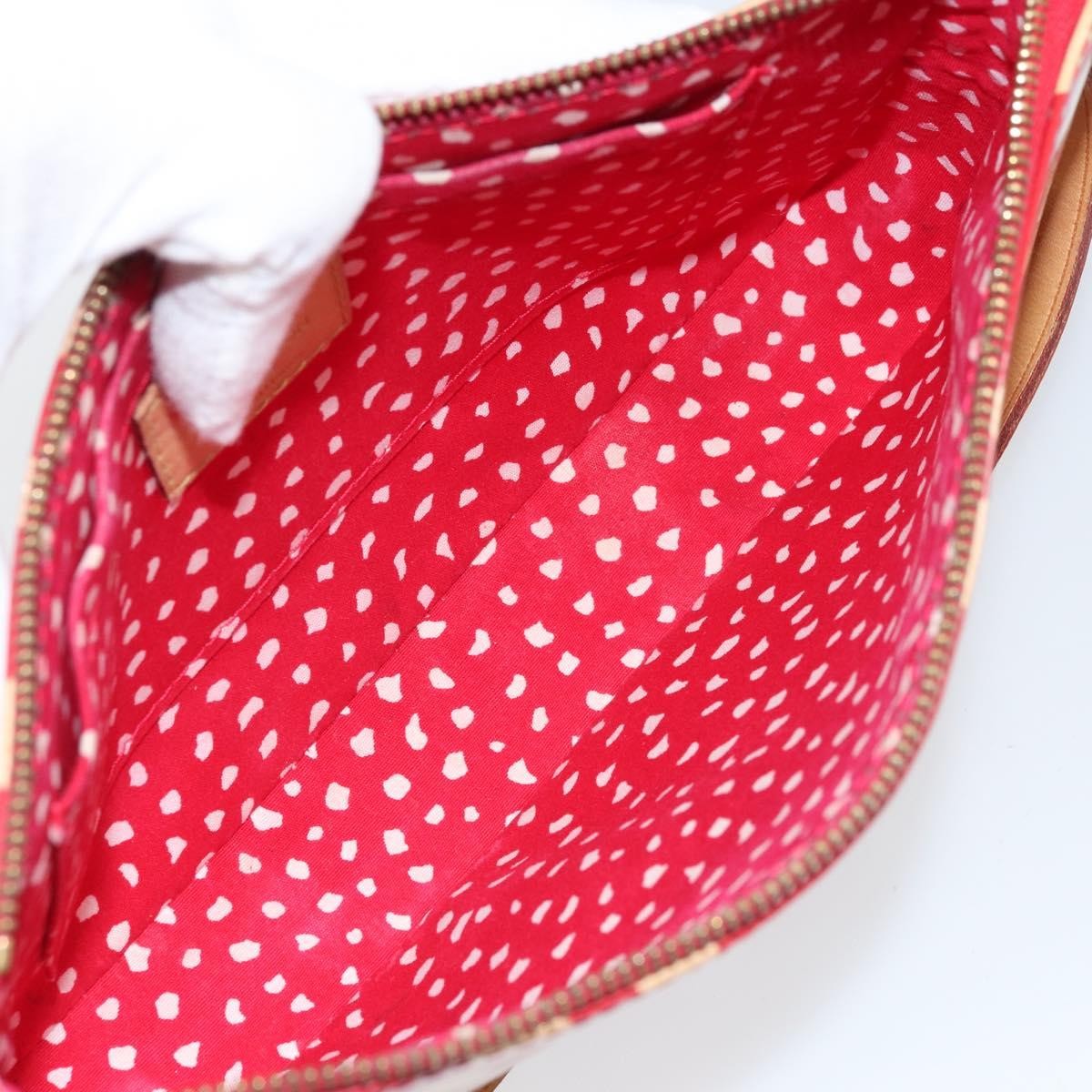 Louis Vuitton Yayoi Kusama Pochette Accessoires Patent Leather, RED, PATENT_LEATHER, Clutche & pouche