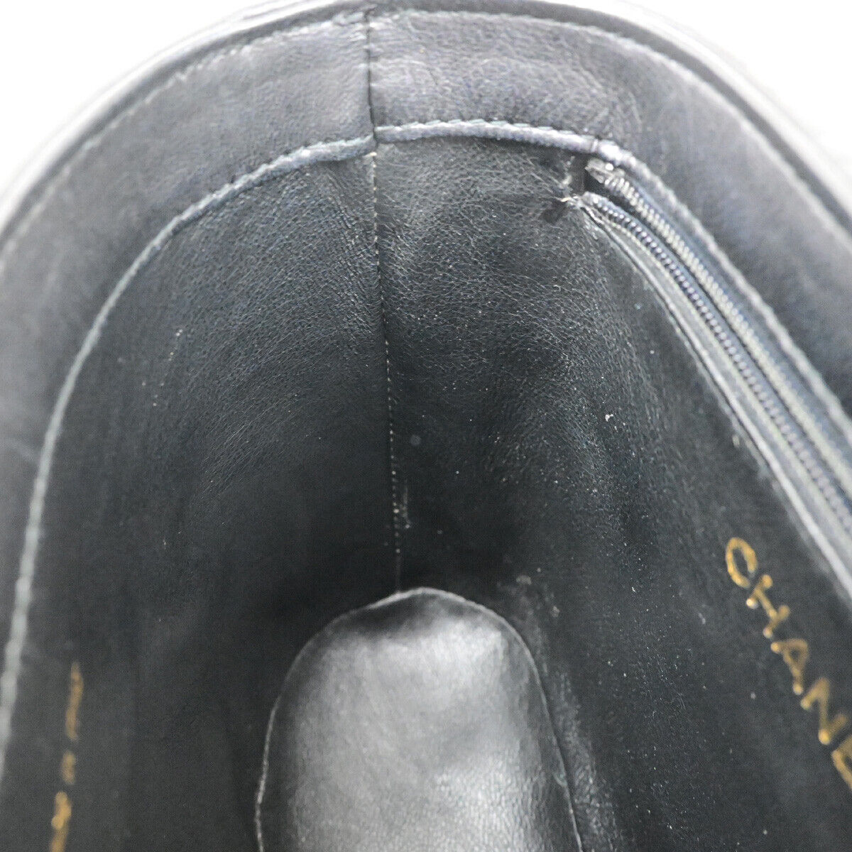 Chanel Vintage Tassel Box Bag Quilted Leather, BLACK, LEATHER, Shoulder bag