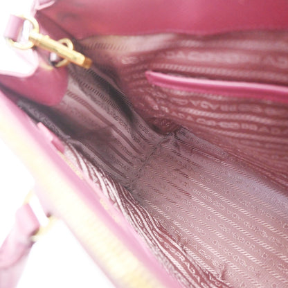 Prada Lux Open Tote Saffiano Leather, Pink, Leather, Tote Bag