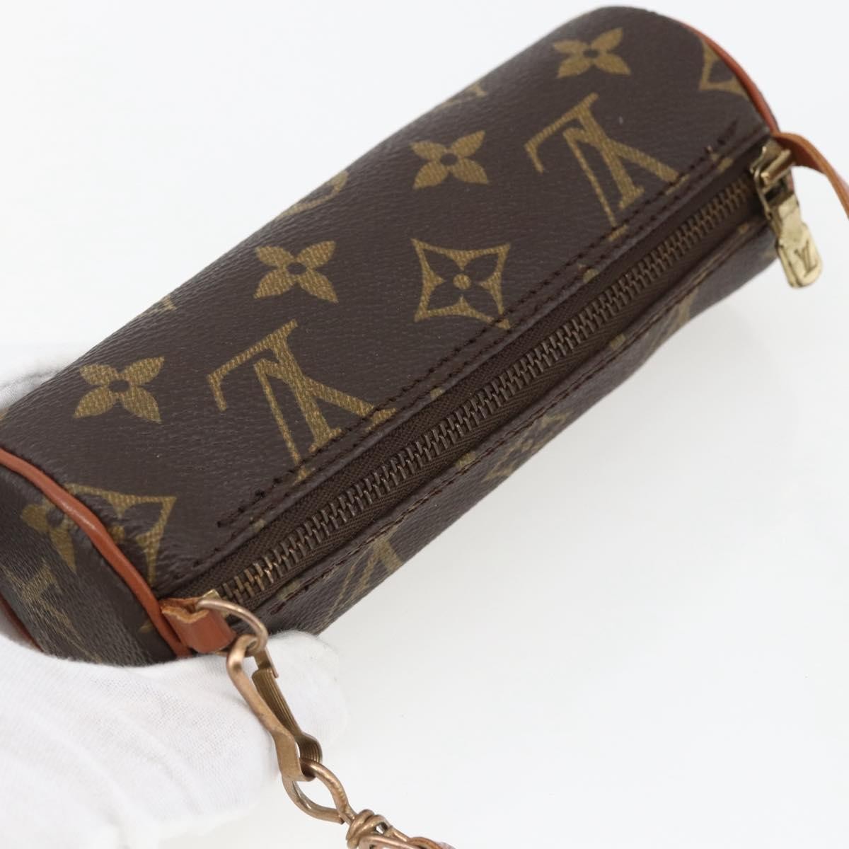 Louis Vuitton Papillon Pochette Monogram Canvas, BROWN, CANVAS, Clutche & pouche