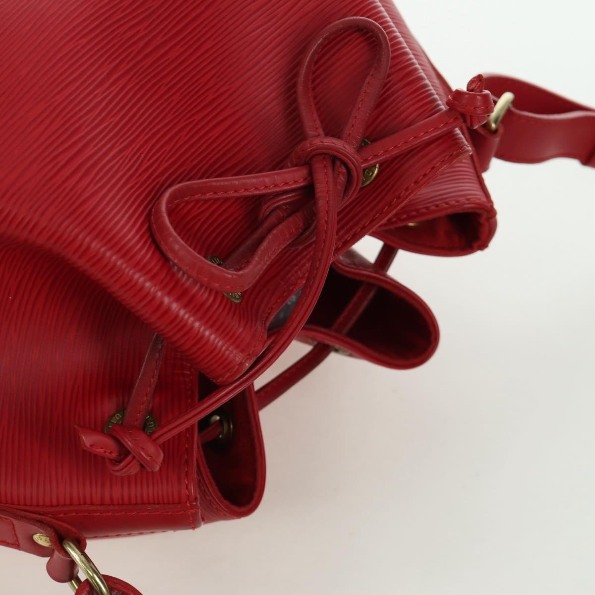 Louis Vuitton Petit Noe Handbag Epi Leather, Red, Leather, Shoulder Bag
