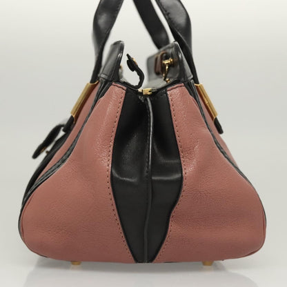 Chloe Alice Satchel Leather, PINK, LEATHER, Handbag