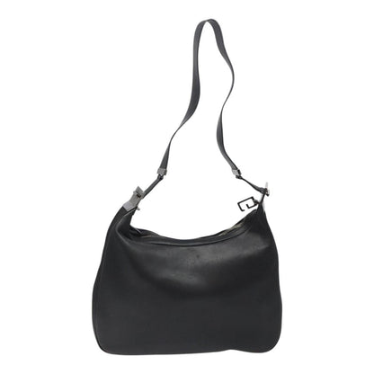 Gucci Attache Shoulder Bag Leather, BLACK, LEATHER, Shoulder bag